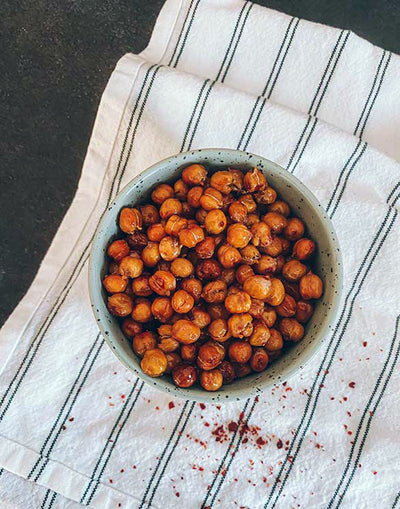 CRISPY CHICKPEAS WITH HONEY AND CHILI